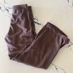 Aerie brown straight leg sweatpants